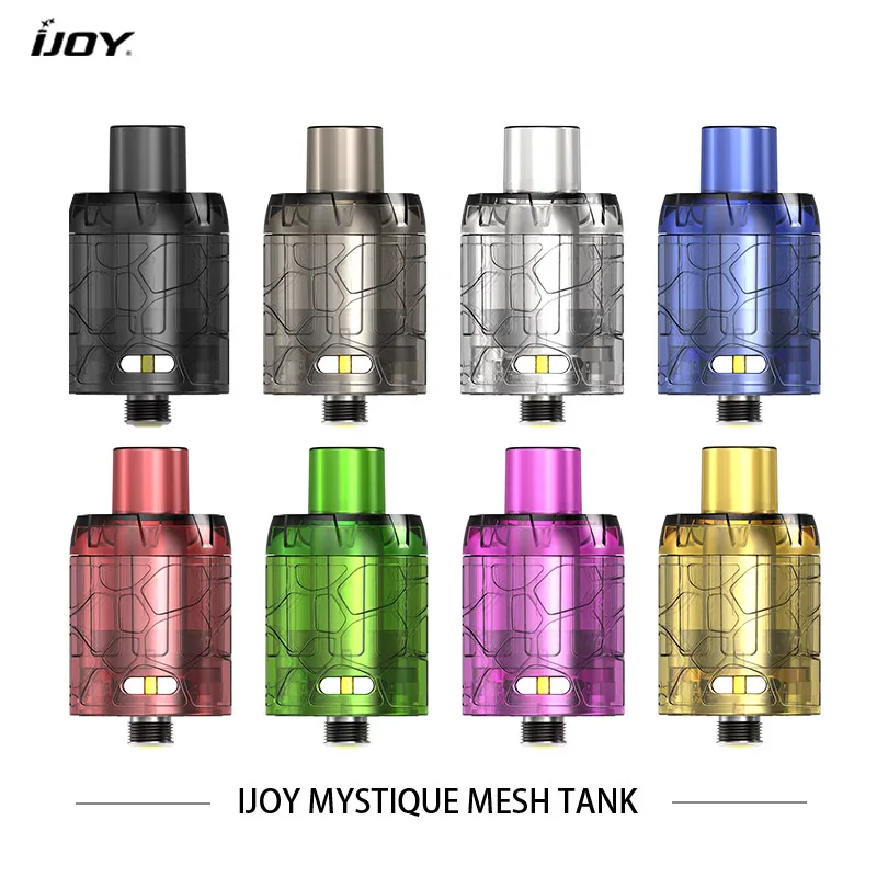 

15pcs/lot disposable tank IJOY Mystique Mesh Atomizer 3ml Capacity Tank Support 0.15ohm Low Resistance top refillable Atomizer