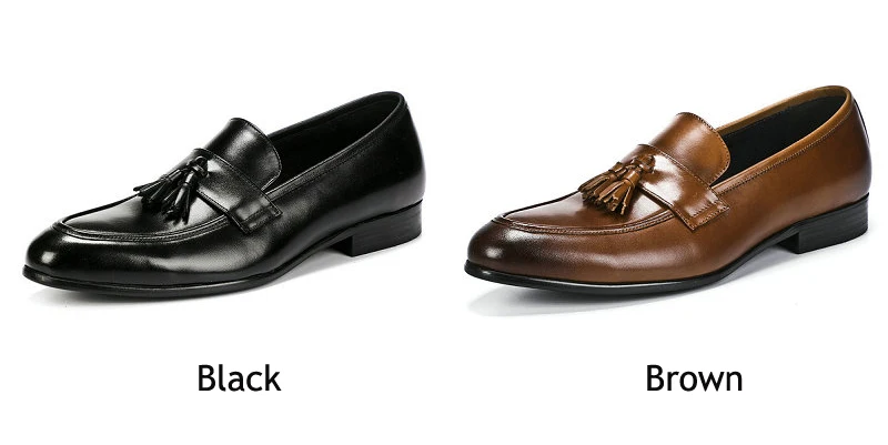 Men's Leather Casual Shoes Oxfords Wedding Shoe Moccasins Men Driving Shoes' Slip-On Genuine Leather Shoes Men Big Size Loafers (16)
