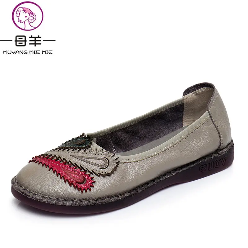 MUYANG MIE MIE Women Flats New Fashion Genuine Leather Flat Shoes Woman Casual Comfortable Shoes Women Shoes цена MUYANG MIE MIE Women Flats New Fashion Genuine Leather Flat Shoes Woman Casual Comfortable Shoes Women Shoes цены онлайн