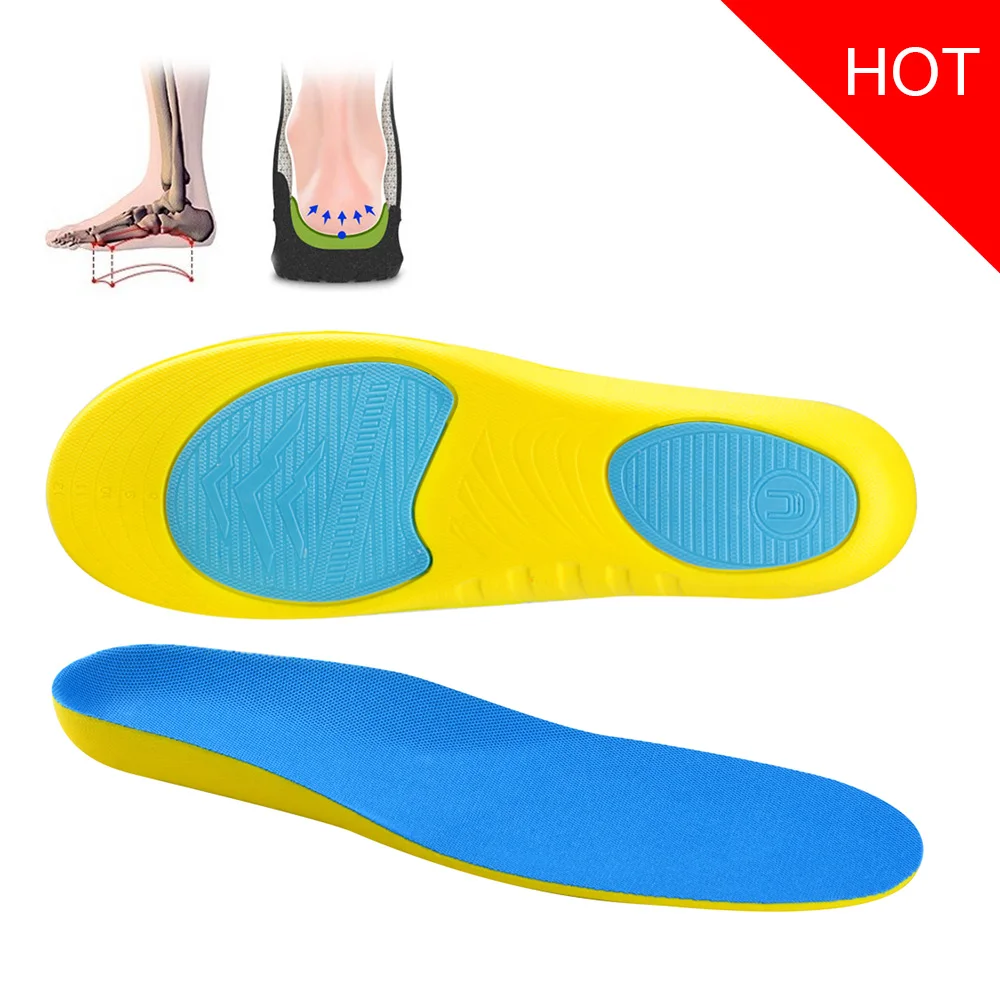 Elino Men Women Basketball Sport Insoles Silica Gel Shoes Pads Insert