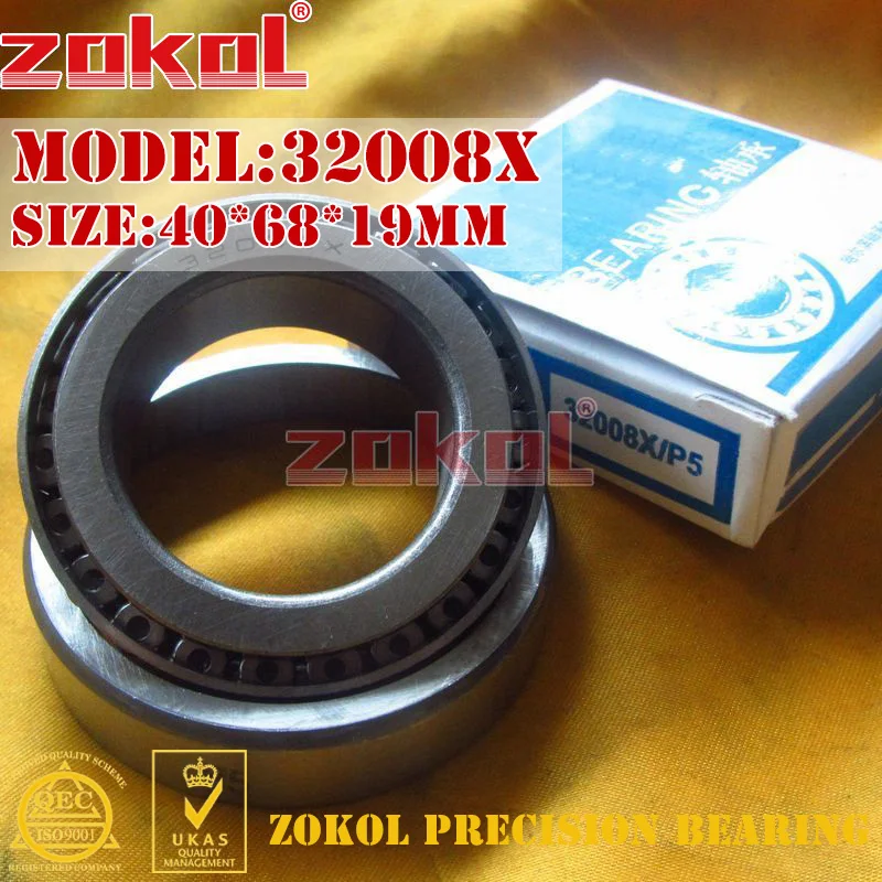 Подшипник zokol 32008X 2007108E конический роликовый подшипник 40*68*19 мм|bearing bearing|bearing roller
