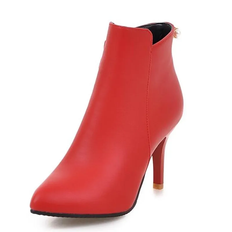 

Promotion woman Short boots Autumn and winter New pattern fashion Sharp head Women Boots Fine heel Martin boots plus size 34-46