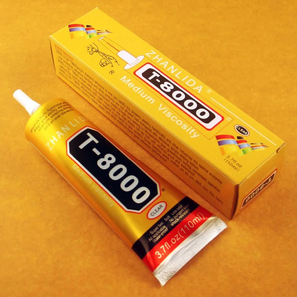 

Wholesaler 5 Pcs T-8000 Glue 110ml Multi Purpose Adhesive Epoxy Resin Diy Crafts Glass Touch Screen Cell Phone Super glue T8000