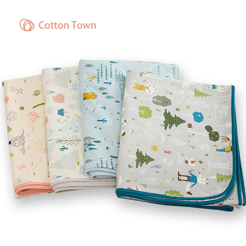 

Cottontown Baby Sleeping Blanket Quilt Cotton 2019 Spring Summer Children's Baby Blanket Newborn Infants Sleeping Blanket