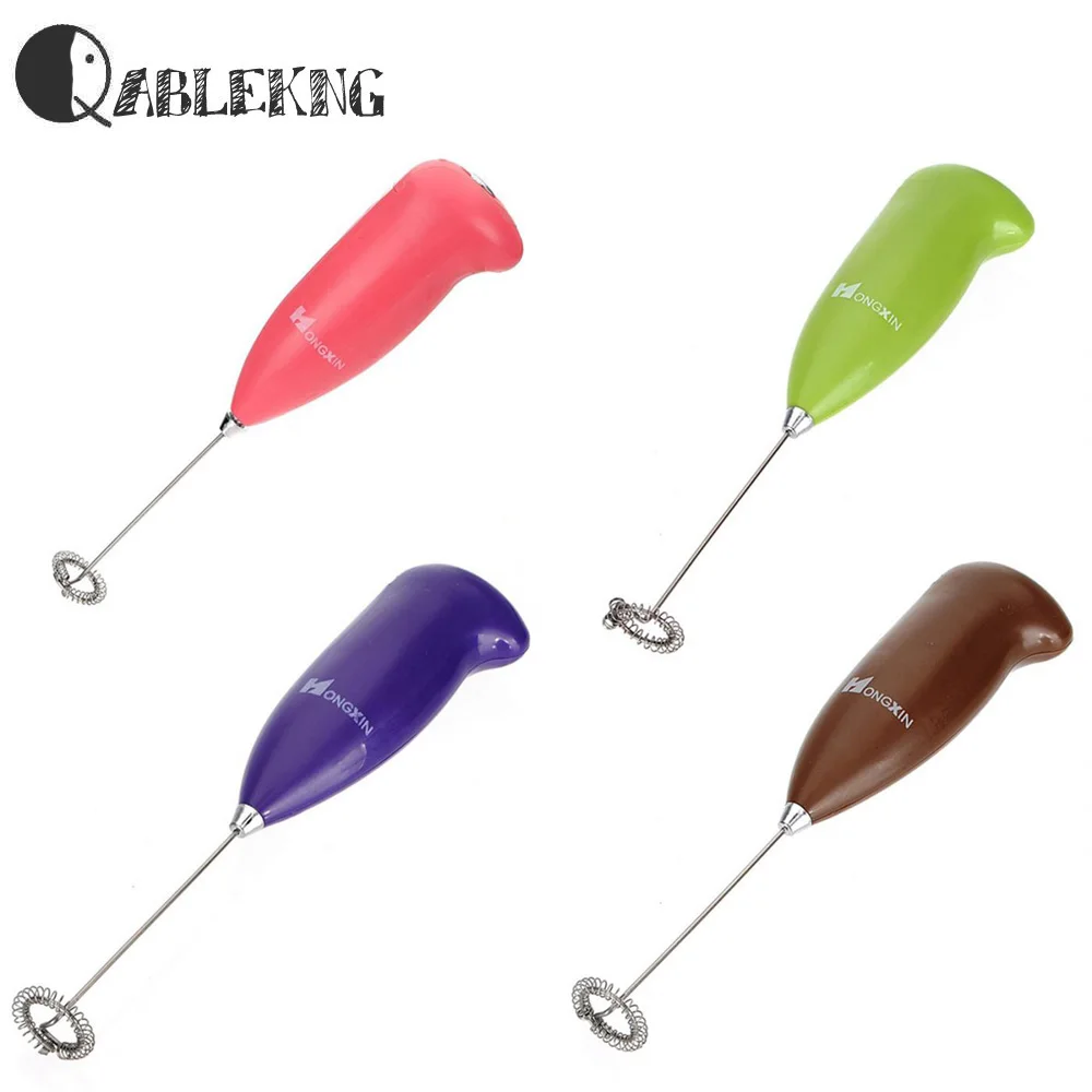 QABLEKNG Mini Electric Egg Beater Drinking Whisk Mixer Non stick Egg