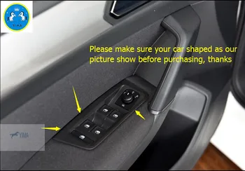 

Lapetus Interior Refit Door Armrest Window Lift Button Panel Cover Trim For VW Volkswagen Touran 2016 - 2019 Auto Accessories