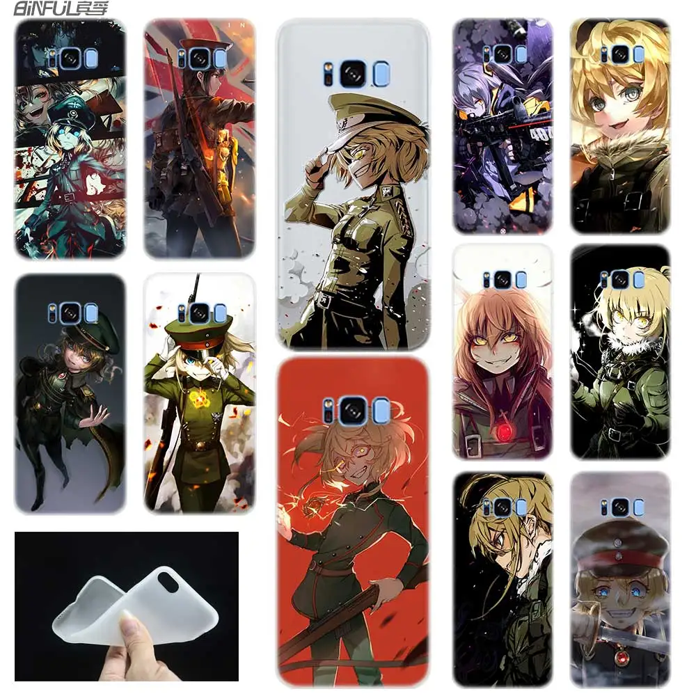 

Case For Samsung S4 S5 Mini S6 S7 Edge Plus S8 S9 Plus S10 Case Cover Soft Silicone 3D TPU M20 Saga of Tanya the Evil