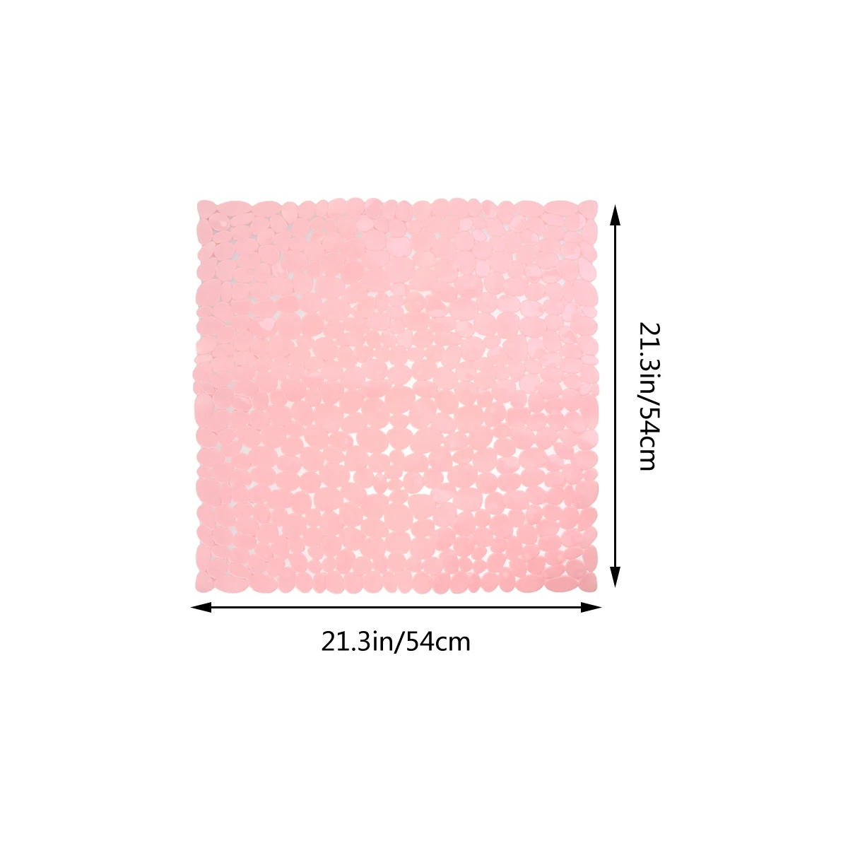 Нескользящий коврик для ванной квадратный булыжник для душа безопасные коврики ПВХ Антибактериальный плесень устойчивый нескользящий мат(розовый