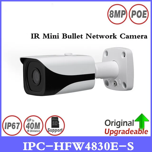 

DH Free shipping New 4K IPC-HFW4800E upgraded to IPC-HFW4830E-S Ultra HD Network Small IR Bullet IP Camera English Firmware