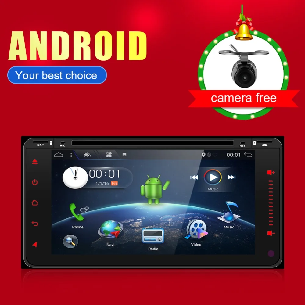

Android 6.0 CAR Audio DVD player FOR TOYOTA RAV4 2001-2008 COROLLA 2000-2006 gps Multimedia head device unit receiver BT WIFI