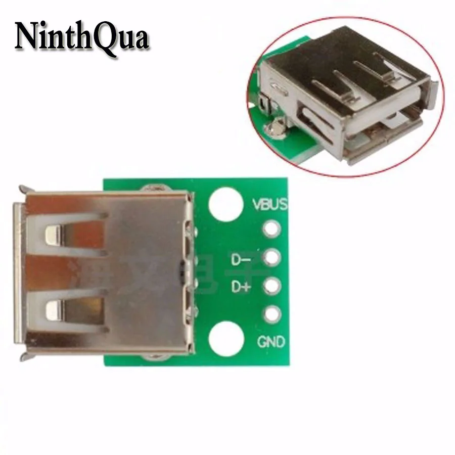 2 шт. разъем USB 0 типа мама для адаптера DIP 4P 54 мм|Соединители| |