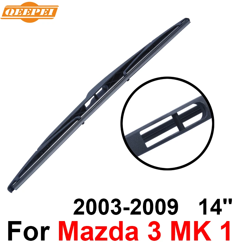 

QEEPEI Rear Windscreen Wiper No Arm For Mazda 3 MK 1 2003-2009 14'' 5 door hatchback High Quality Iso9001 Natural Rubber C2-35