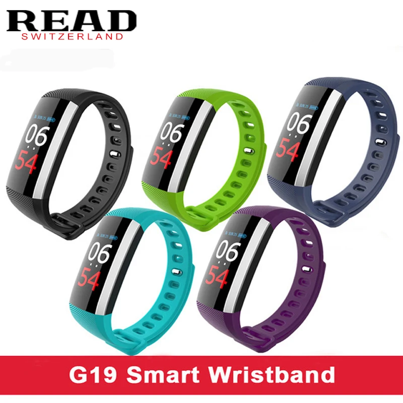 

READ ORIGINAL Smartband R19 Screen Wireless USB Charge Waterproof support Heart Rate Fitness Tracker Smart Bracelet pk tezer