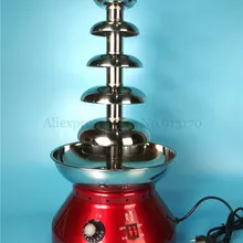 Промышленная Электрическая 5 круглый Ланч-бокс вечерние фонтан из шоколадного фондю яркий цвет красного вина Цвет для шведского стола, ужин, кафе, Чай магазинов