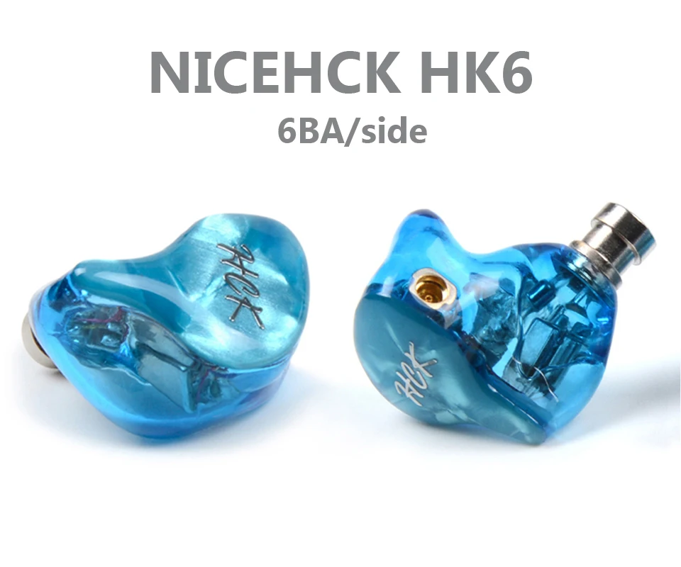 NICEHCK HK6/HK8 6/8BA привод в ухо наушник 6/8 сбалансированная арматура съемный Detac кабель HIFI гарнитура Заказные наушники