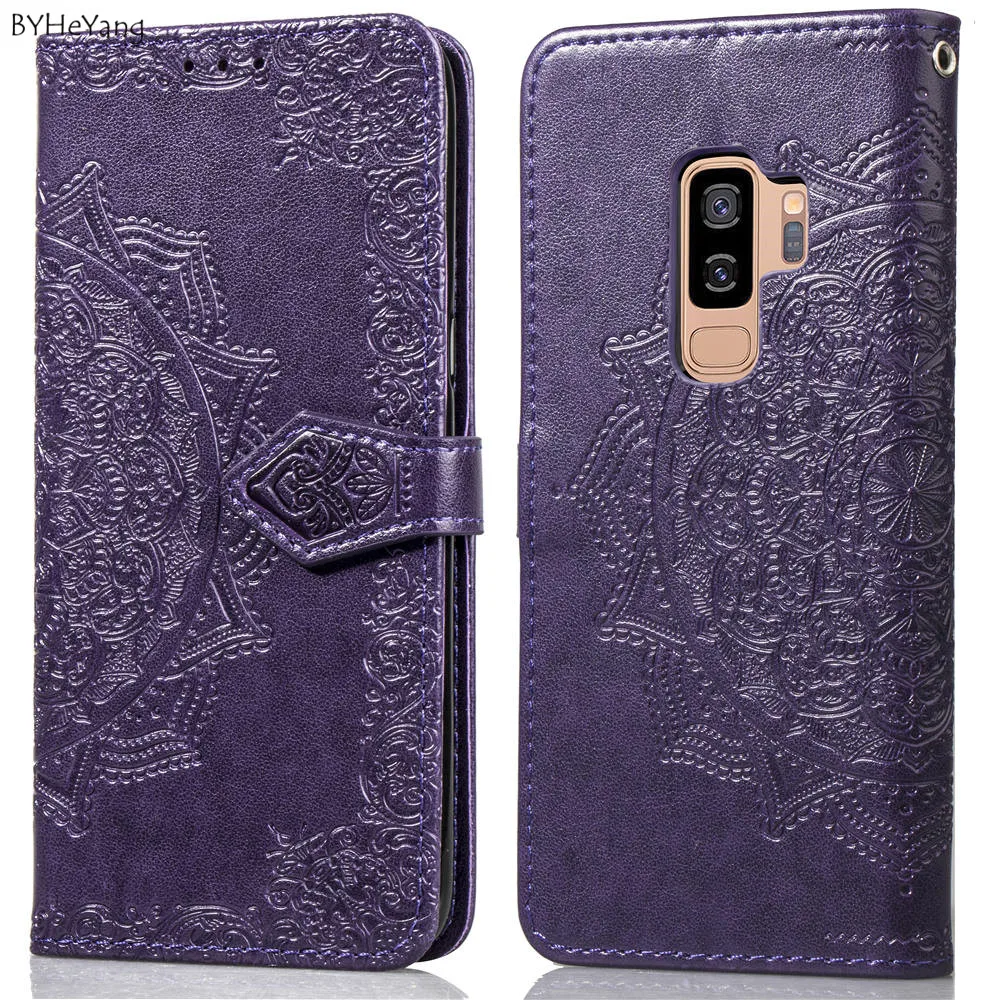 BYHeYang для Samsung Galaxy S9 Plus чехол Чехол кошелек Обложка на заднюю панель из