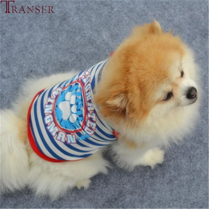 Transer одежда для маленьких собак, летняя Матросская жилетка в полоску для собак, щенков, питомцев, футболка 80118