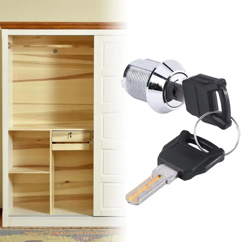 Durable Drawer Lock Anti Rust Zinc Alloy Drawer Lock Locker Office Desk