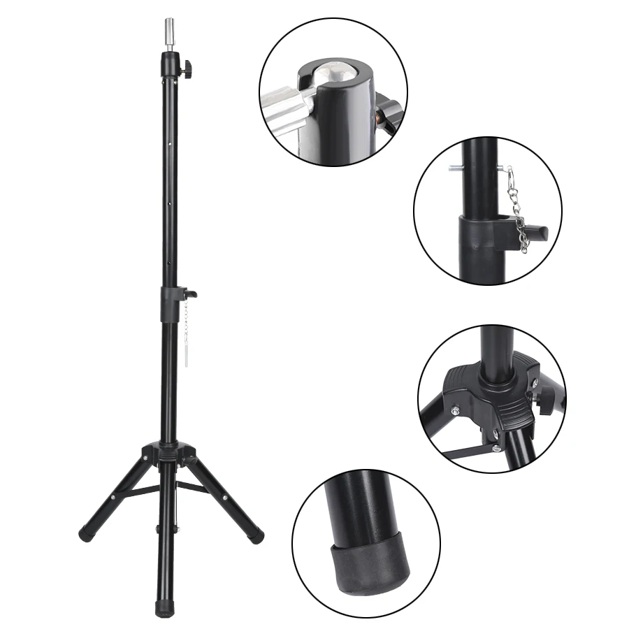 AliLeader Wholesale Price Tripod Stand For Mannequin Adjustable Tripod Wig Stands Holder Wig Making Tools Leg Strong Stable 1PC