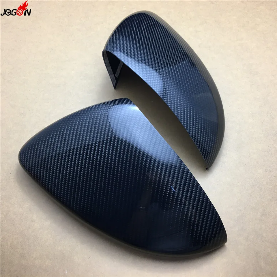 

2pcs Car Carbon Fiber Rear View Rearview Mirror Cover Trim For Volkswagen VW GOLF 7 MK7 GTI R 2013-2015