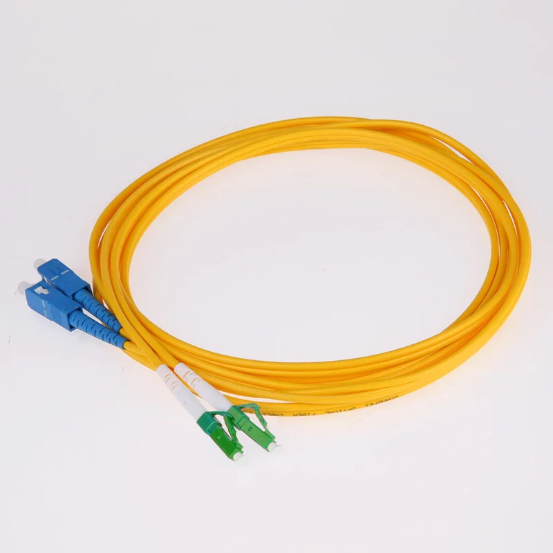 Оптоволоконный патч корд один режим SM 2 core Дуплексный LC/APC К SC/UPC 9/125 ftth catv 3 5 10 15 20 m