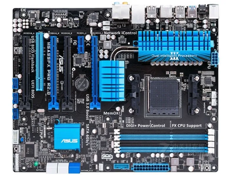 ASUS M5A99FX PRO R2.0 AM3 + DDR3 поддержка FX8350 FX9370 FX9590 используется 90% новый | Компьютеры и офис