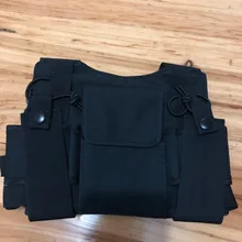 Walkie talkie нагрудный Карманный Рюкзак черный для Ham CB радио очень удобная сумка для переноски J6502A