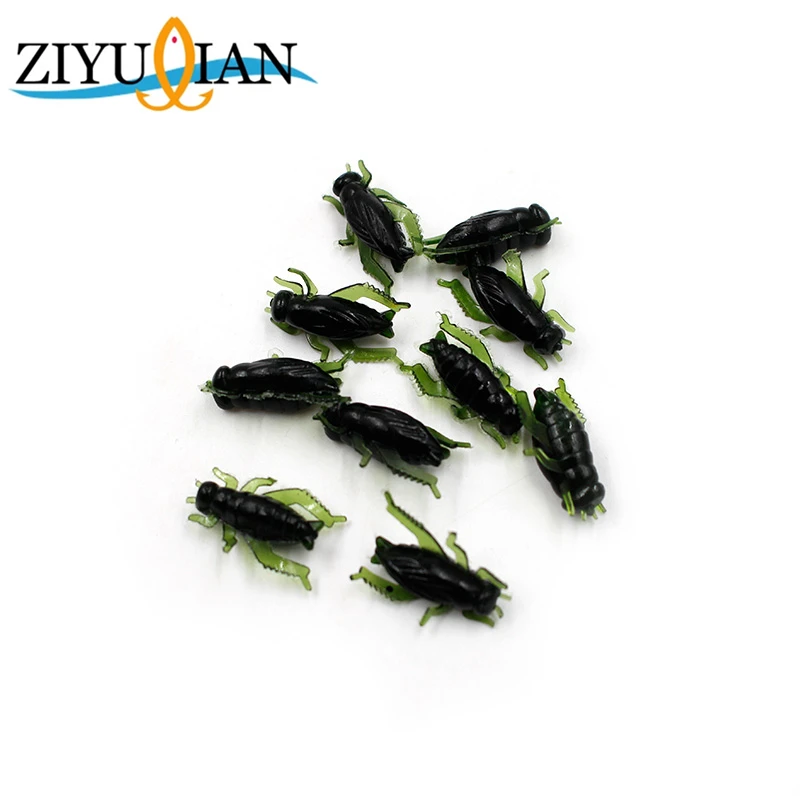 

20Pcs Green Cricket Soft Bait Insect Bait 2.2cm Simulation Artificial Lures for Carp Fly Fishing Lure Swimbait Fishing Tackle