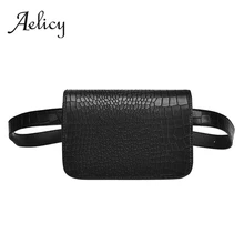 Aelicy Высококачественная сумка-мессенджер на плечо, нагрудная сумка, женская мода, крокодиловый узор, кожа, флип, через плечо, квадратная поясная сумка