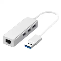 4 в 1 USB концентратор USB 3,0 RJ45 LAN Сетевой конвертер кабель адаптер сплиттер