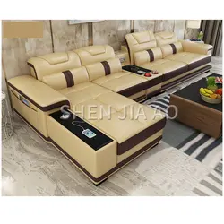 Многофункциональный кожаный диван для гостиной, простые современные ногти, большой размер, кожаный диван, 1 шт