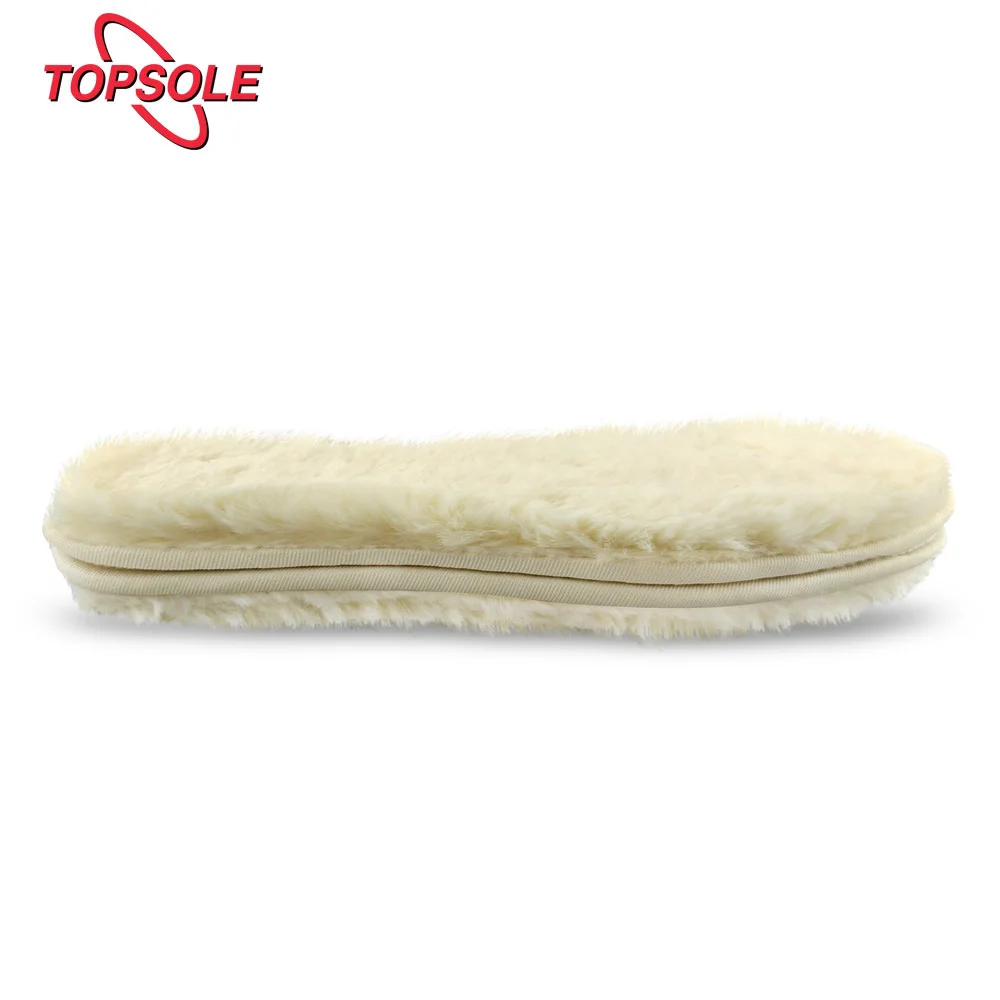 Зимние теплые стельки TOPSOLE с подогревом для обуви мягкие толстые шерстяные