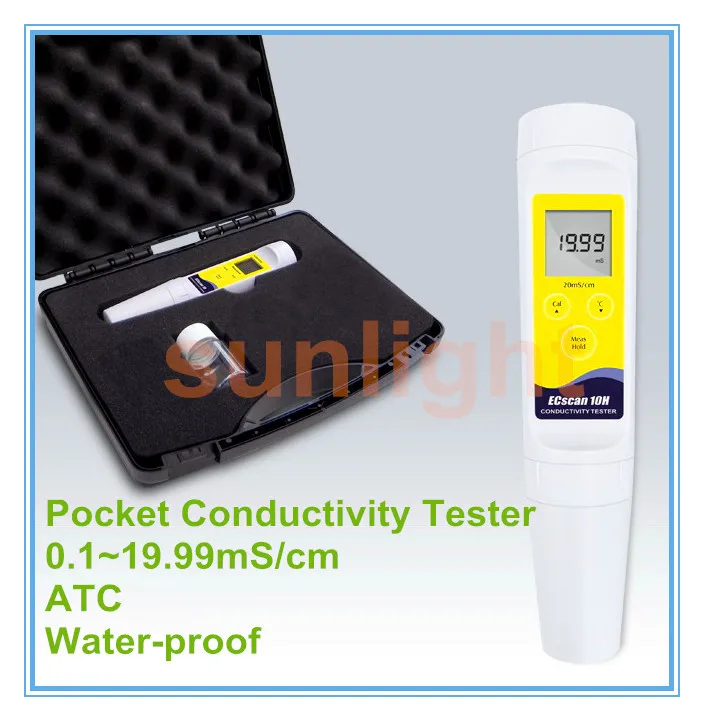 Wide Range Conductivity Tester suitable for Waste water 0.119.99mS/cm