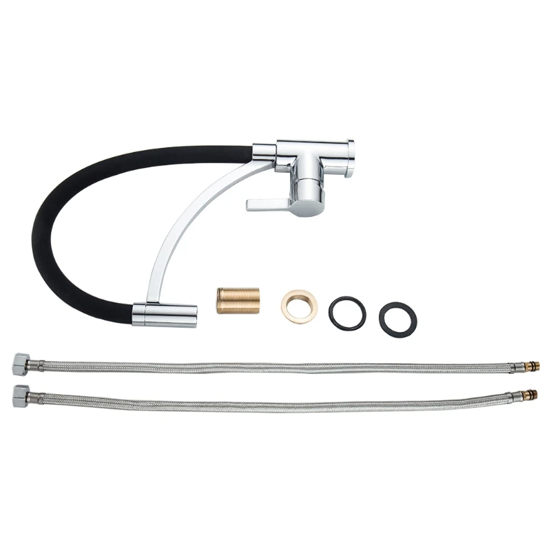

Kitchen Faucet 360 Degree Rotatable Sink Tap Mixer Single Lever Spiral Spring #Aug.26