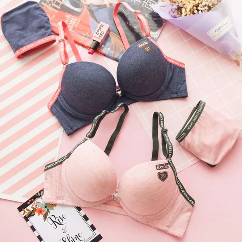 

2017 young girls bra set bra and panty set underwear women lingerie push up bra young underwear girls underwear bra set