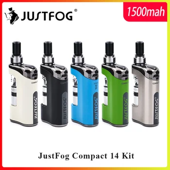 

In stock E Cigarette Kit JustFog Compact 14 Kit 1500mah built-in battery with 5PCS Justfog Coil vs Justfog Q16/Q14 Kit