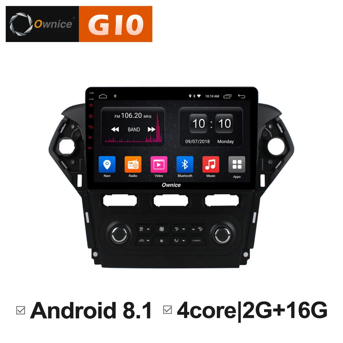 

10.1 inch Android 8.1 Headunit Stereo Car DVD GPS Navigator Radio Multimedia Player For Ford Mondeo 2011 2012 Entertainment TPMS