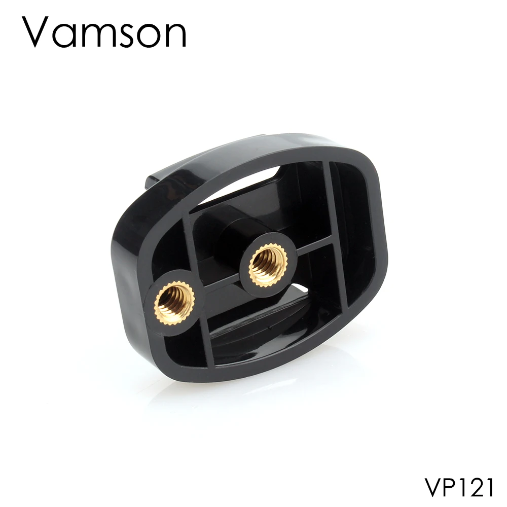

Vamson for Gopro Hero 7 6 5 4 Camera Accessories Quick Release Tripod Mounting Adapter 1/4" Screw Flat Buckle for Xiaomi VP121