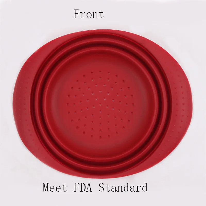 Складной силиконовый дуршлаг фрукты овощи корзина для белья фильтр Складная Кухня с мойкой гаджеты для хранения