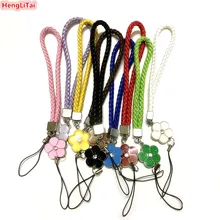 Ткань-боксеры различных цветов ручной наручный ремень ремешок для Mp3 4 USB флеш-накопитель брелок для ключей держатель удостоверения личности мобильный ремень для телефона 23 см