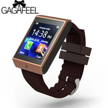 Fashion Men’s Bluetooth Smart Watches Brown Band WristWatch Wearable Devices for Android iPhone With Camera Support SIM Card