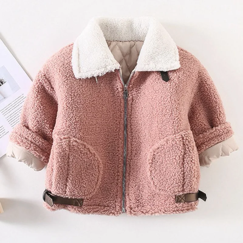 

Toddler girl winter clothes Boys winter jacket Baby boy clothes Faux Lamb wool Jackets Warm coat kids winter Fashion outfits