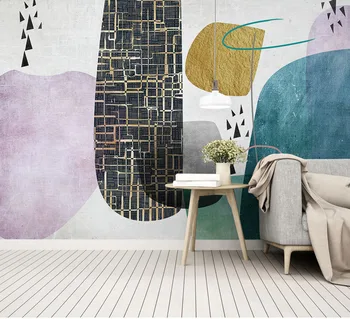 

Bacaz Abstract Geometry Grid 3d Wallpaper Murals for Baby Child Kids Room Background 3D Photo Mural 3d Wall Mural Wall paper