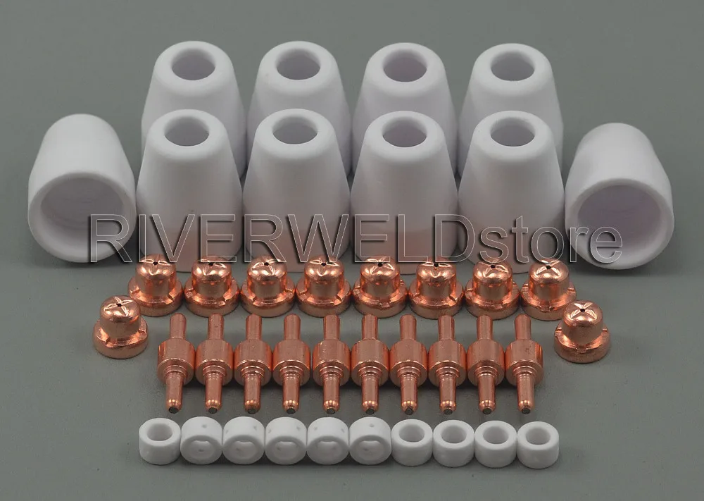 Buy PT 31 LG 40 Air Plasma Cutter Cutting Consumables Plasma Nozzles TIPS Fit