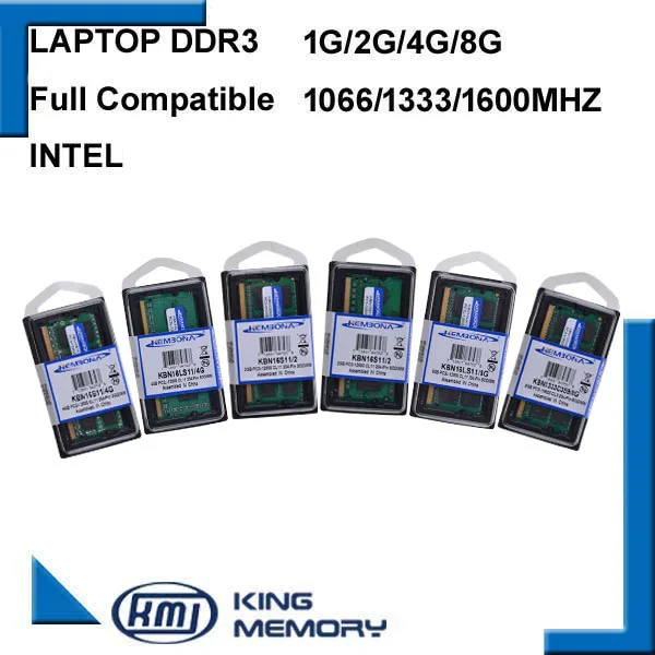 Darmowa wysyłka 1.5V 1.35V do laptopa DDR3 1G 2G 4G 8G 4GB 8GB pamięci ram PC3 PC3L 8500 1066MHz 10600 1333Mhz 12800 1600MHz Sodimm pamięci 2