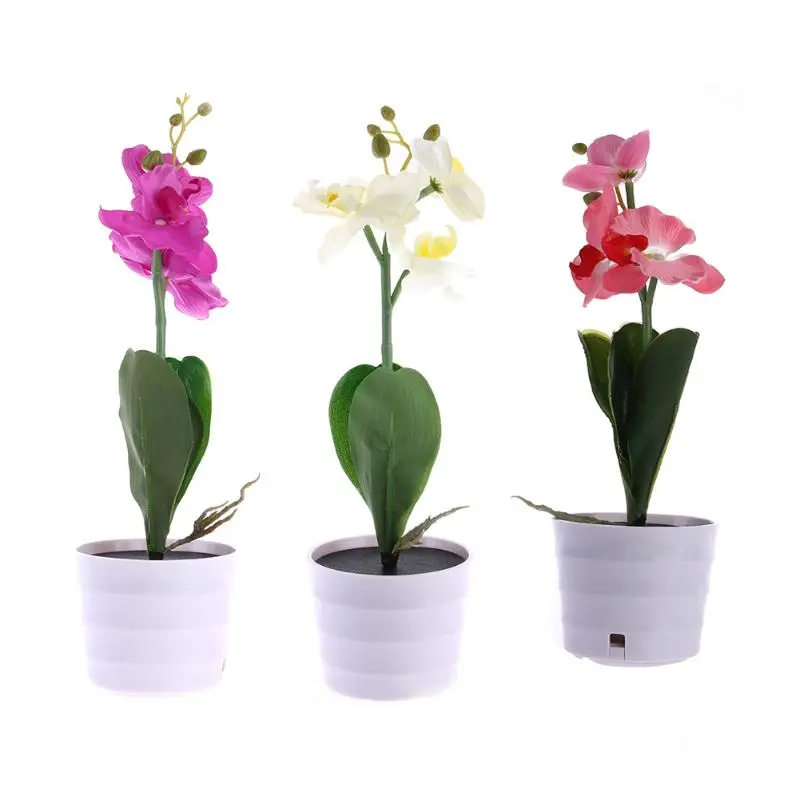 

Solar Power 3 LED Orchid Flower Light for Garden Outdoor Decor Desk Lamp