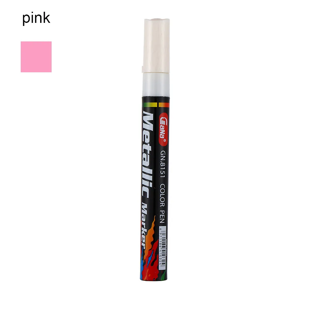 Водостойкая ручка для автомобиля, мотоцикла, автомобиля, пальто, покраска, подправка, царапины, Чистый Ремонт, инструменты для удаления маркеров, аксессуары - Цвет: Pink