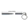 Portable Telescoping Tool Pen Metal Key Ring Creative Stainless Steel  Keychain Ergonomic Ball  School Office SuppliesPoint ► Photo 2/6