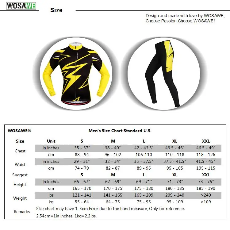 WOSAWE, набор для велоспорта, весна-лето, Мужская футболка с длинным рукавом, дышащий, 3D мягкий, для велоспорта, ropa ciclismo hombre, одежда для велоспорта, желтый цвет