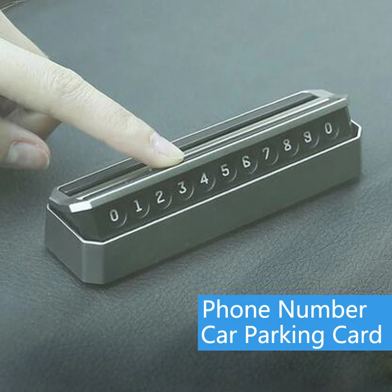 Phone Number Car Temporary Parking Flippable Card Plate For Volkswagen Polo Passat B6 BMW F10 F30 E60 Ford Focus 2 Fiesta | Автомобили и